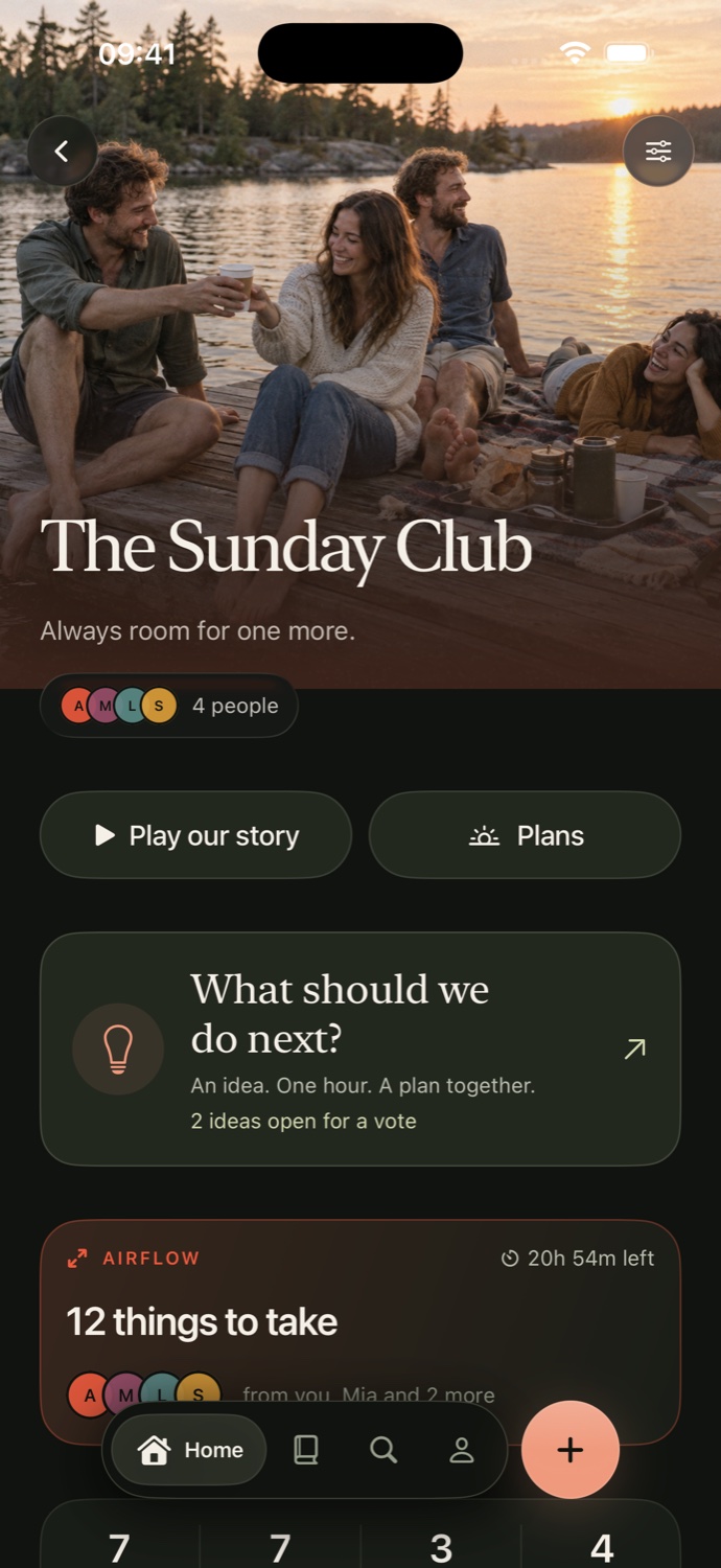 OurFlow crew screen